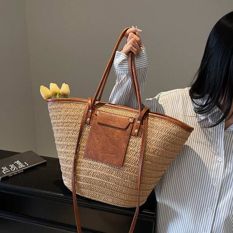 Tote Bag Summer Women's Straw Woven Handbag