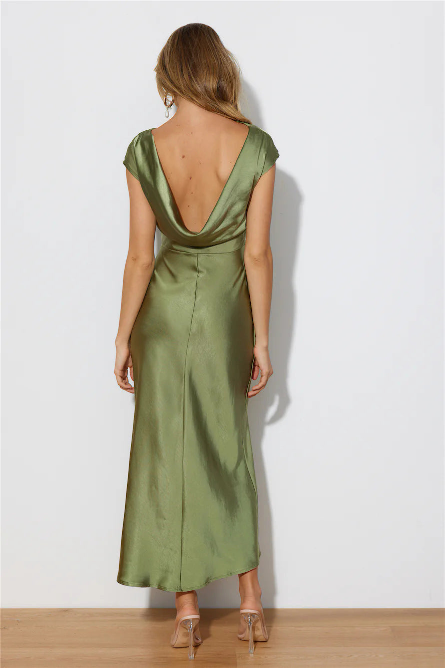 Off-shoulder Sexy Backless Fishtail Long Dress