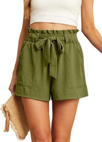 Women's Short Belt Pocket Summer Casual
