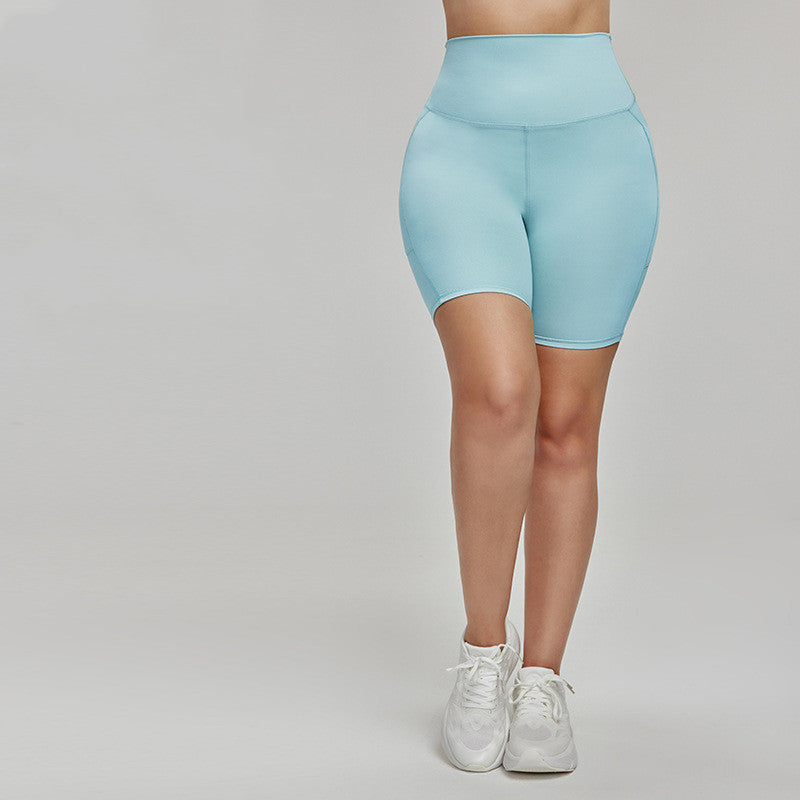 7A Antibacterial Cycling Pants European And American Plus Size Sports Shorts
