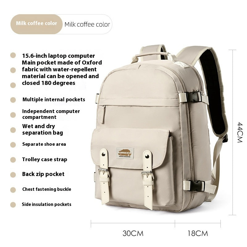 Travel Computer Backpack Women's Short-distance Lightweight Travel Schoolbag