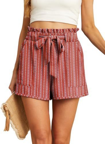 Women's Short Belt Pocket Summer Casual
