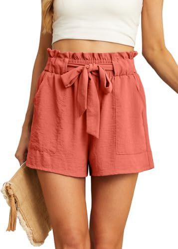 Women's Short Belt Pocket Summer Casual