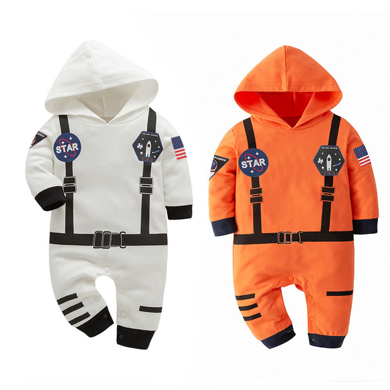 Space Suit Summer Boys' Long-sleeved Jumpsuit Holiday Clothes