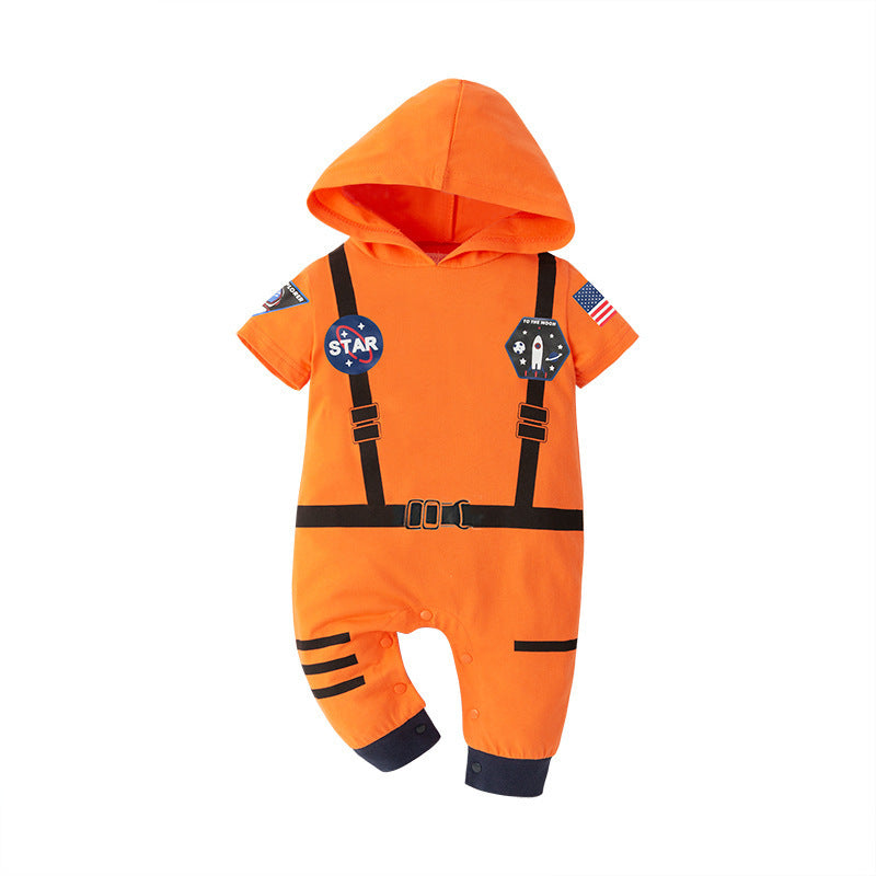Space Suit Summer Boys' Long-sleeved Jumpsuit Holiday Clothes