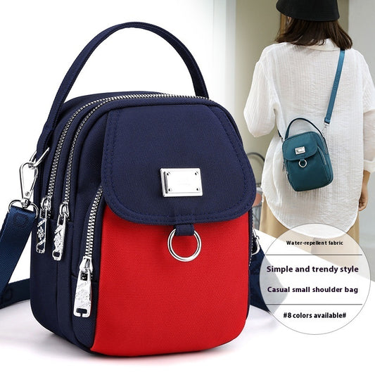 Crossbody Small Square Bag Multi-compartment Mobile Phone Bag