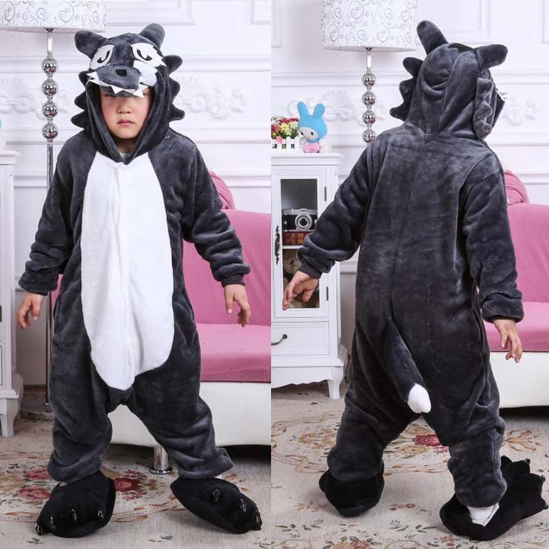 Cartoon Animal One-piece Pajamas
