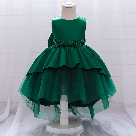 Girl's Princess Dress Costume With Tail Gauze