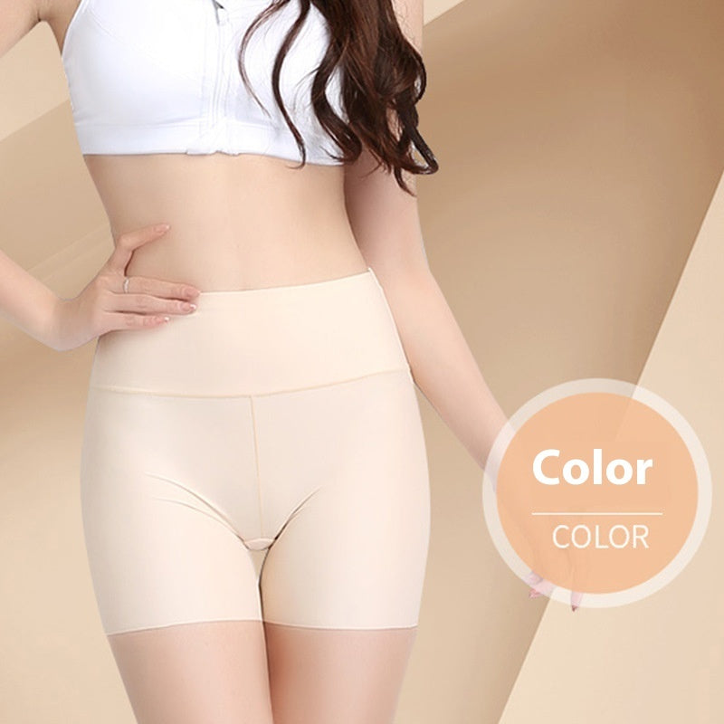 Anti-wardrobe Malfunction Pants Belly Contracting Female Seamless Ice Silk