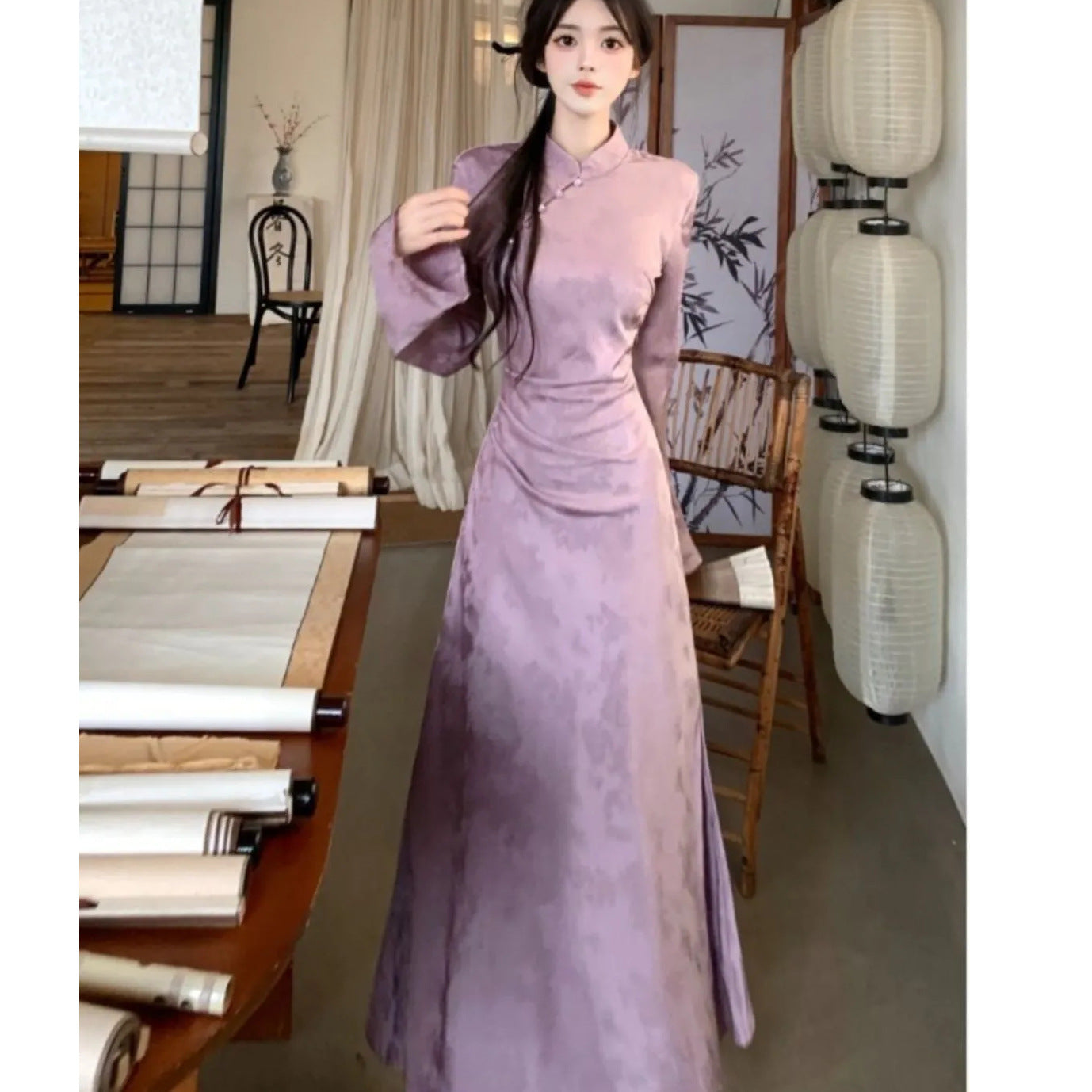 Chinese Style Girl's New Chinese Style Cheongsam Hanfu