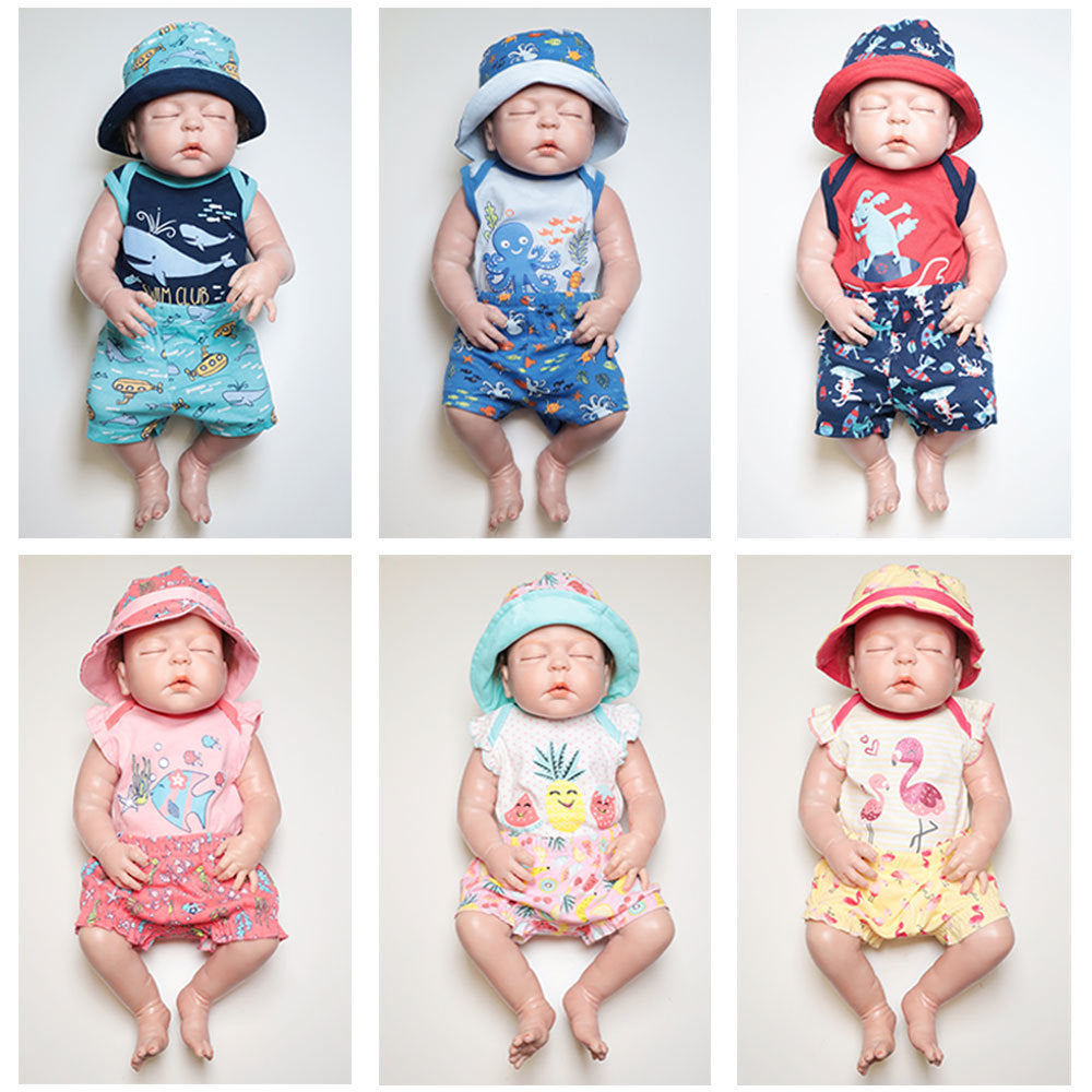 Summer Short-Sleeved Jumpsuit Pants Newborn Baby Romper Suit