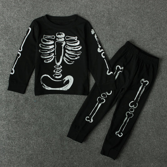 Children's European And American Tops And Pants Two-piece Suit