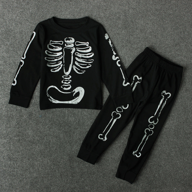 Children's European And American Tops And Pants Two-piece Suit
