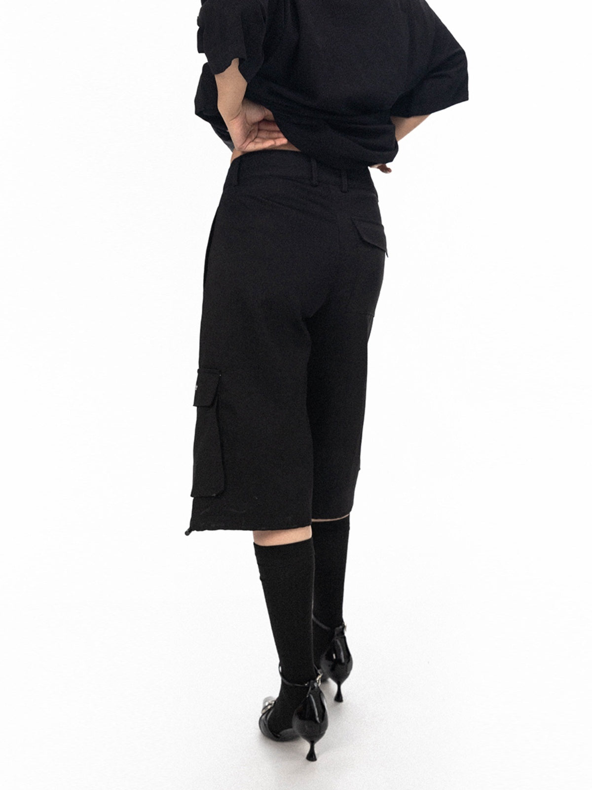 High Street Embroidered Large Workwear With Pocket Shorts