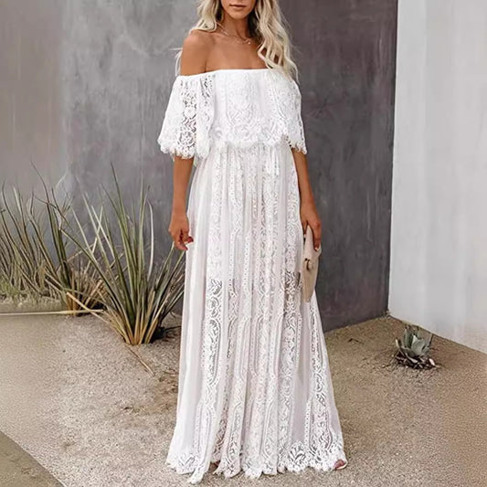 Bohemian Style Lace Long Dress Women