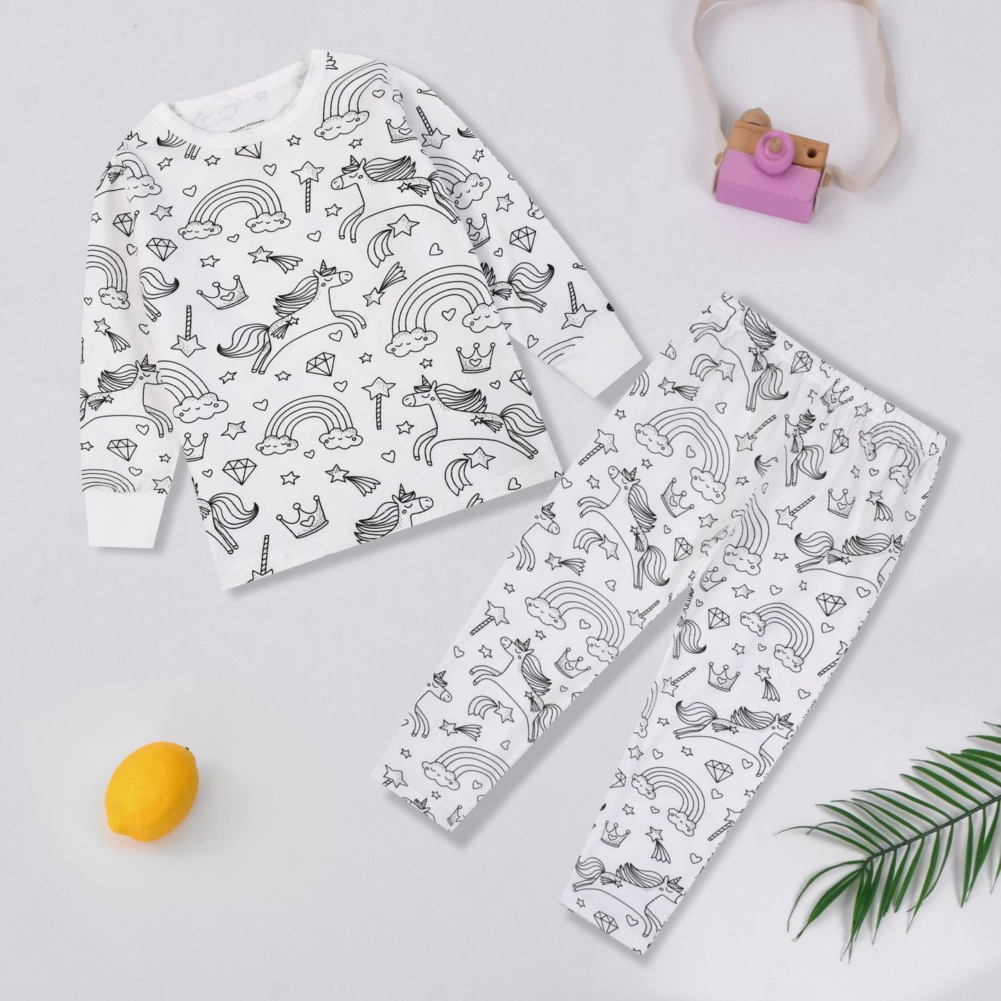 Girls Sketch Coloring Comfortable DIY Hand-painted Graffiti Suit