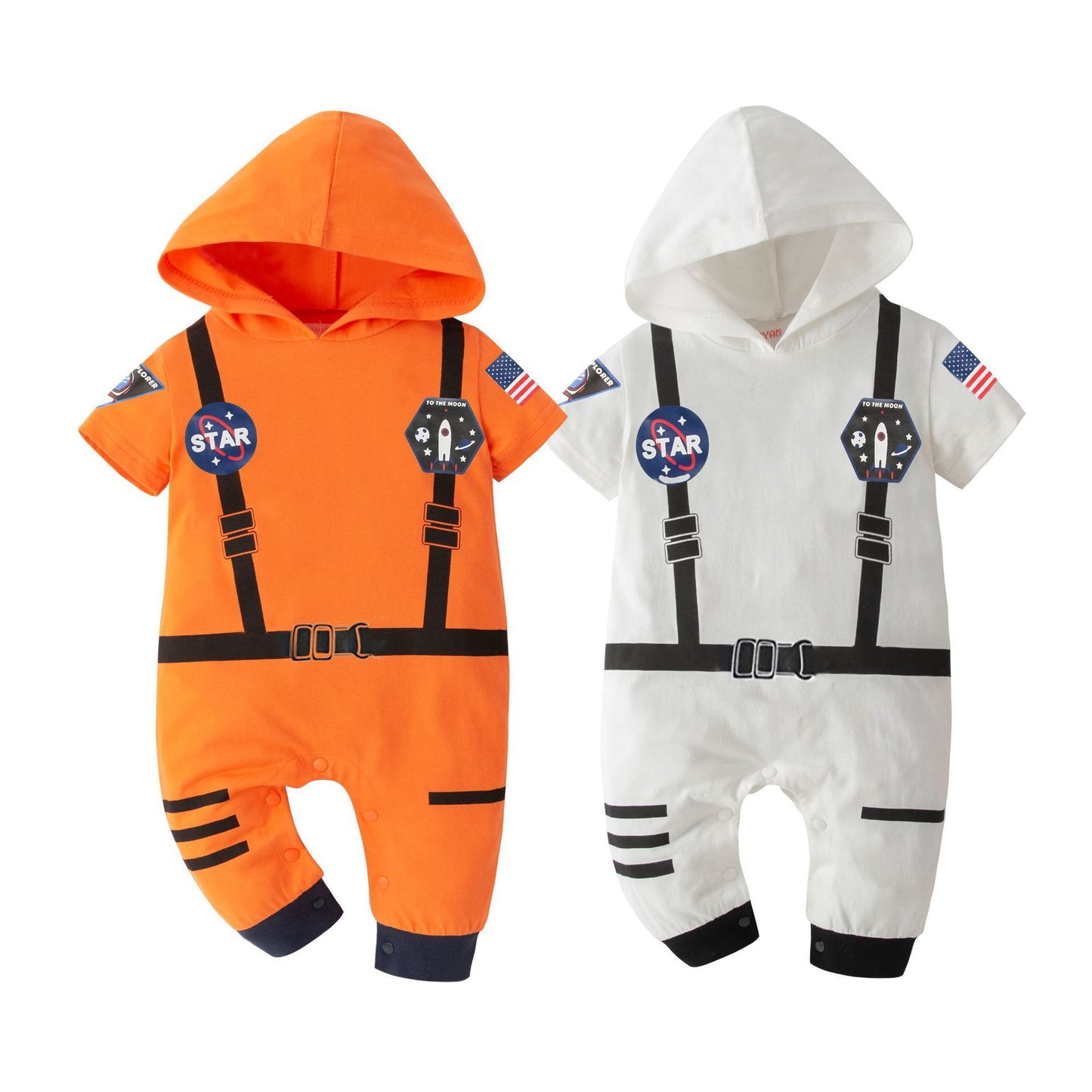 Space Suit Summer Boys' Long-sleeved Jumpsuit Holiday Clothes