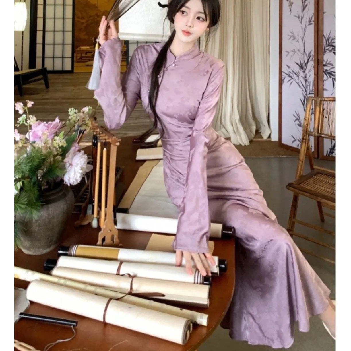 Chinese Style Girl's New Chinese Style Cheongsam Hanfu