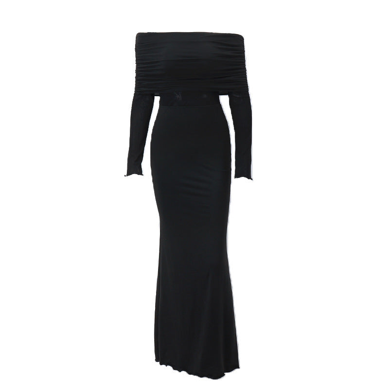 Women's Off-shoulder Slim Fit Dress