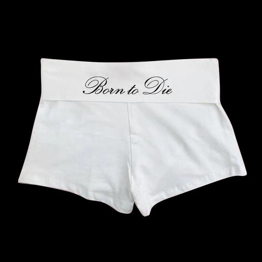 Casual Street Skinny Print Vintage Shorts