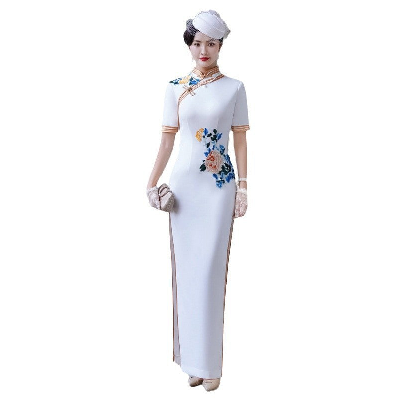 Chinese Retro Improved Cheongsam Lengthened
