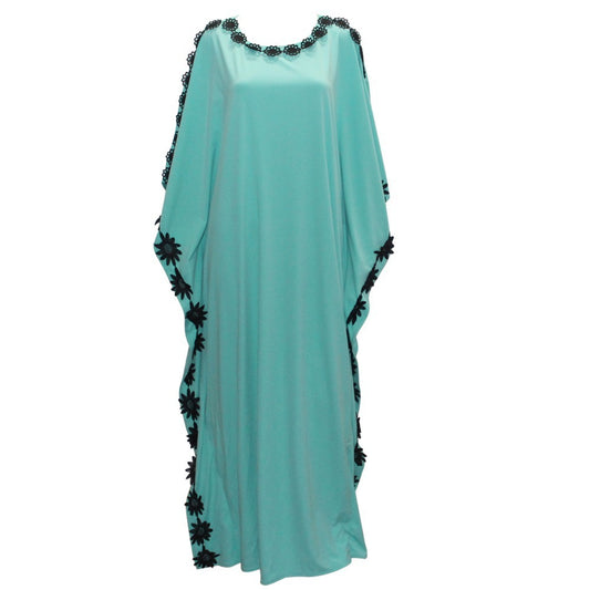 Commuter Lace Pure Color Thickened Autumn Dress