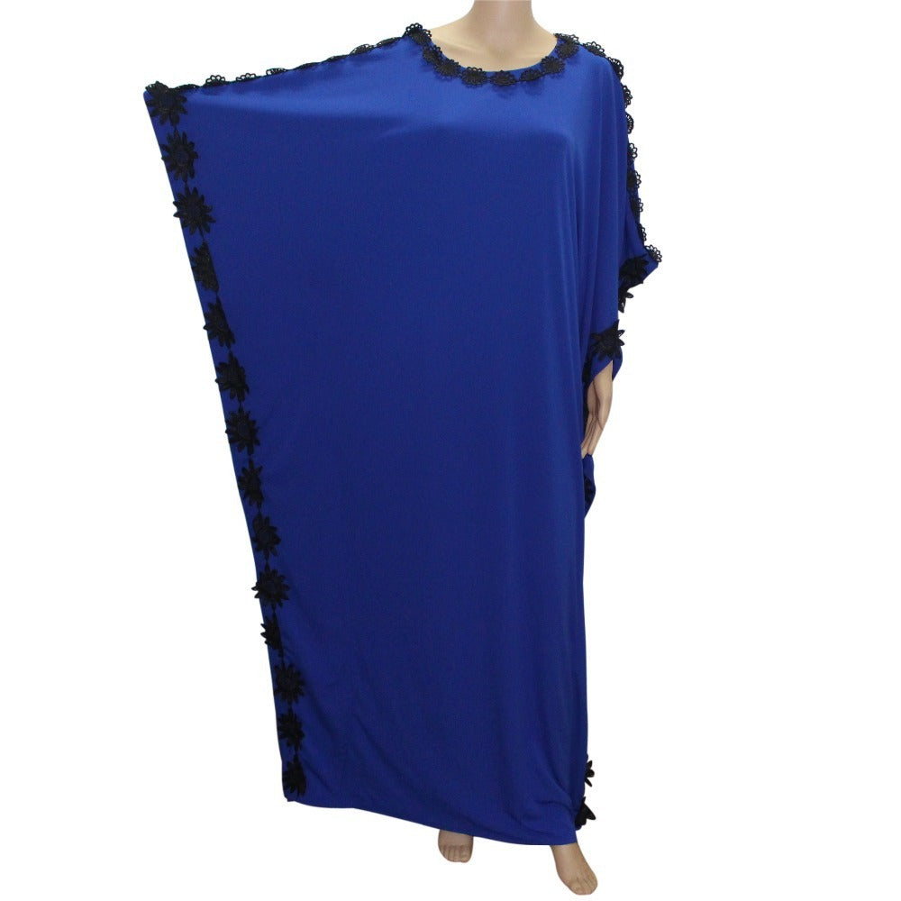 Commuter Lace Pure Color Thickened Autumn Dress