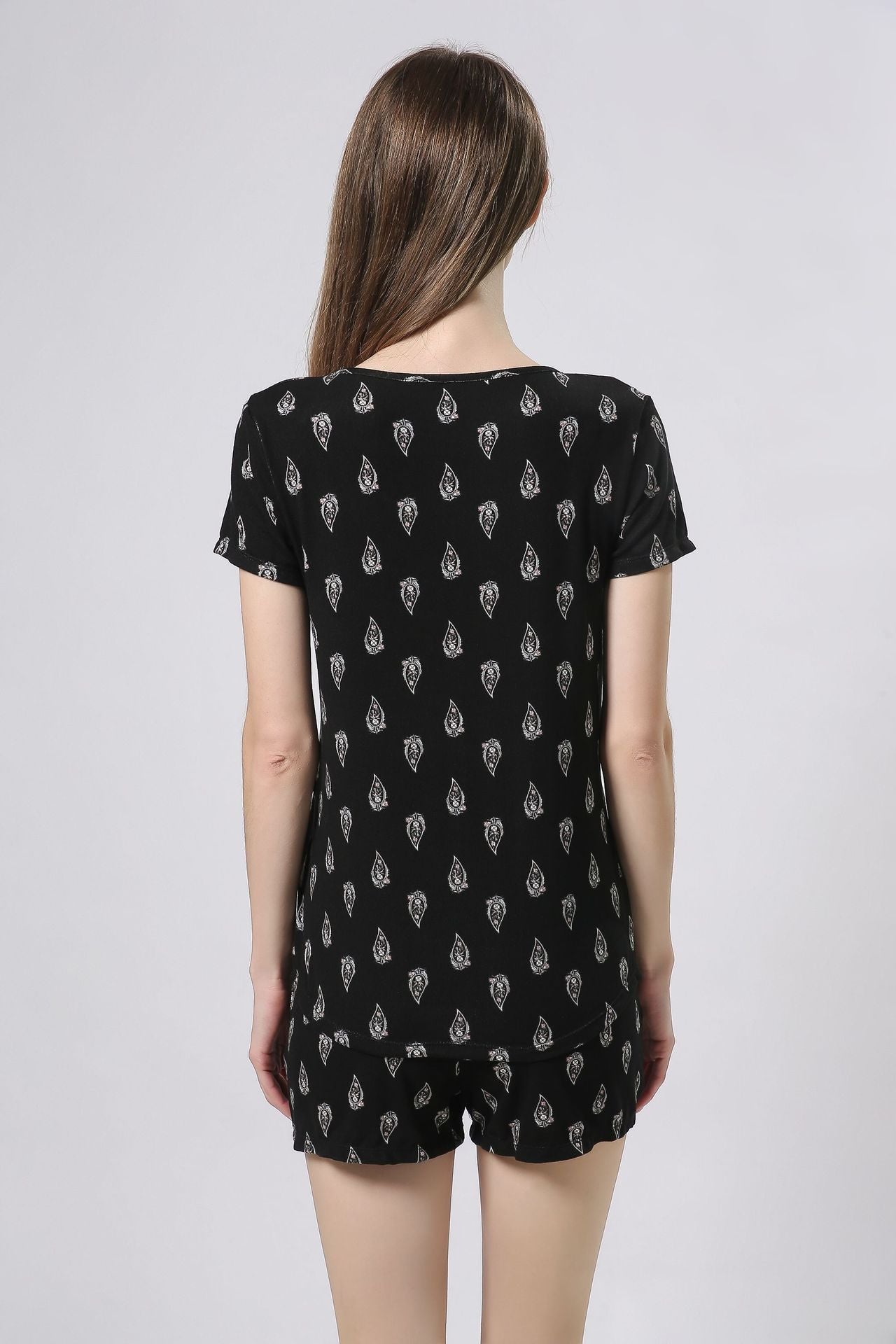 Women's Pajamas Short-sleeved Shorts Suit European And American Home Wear Women