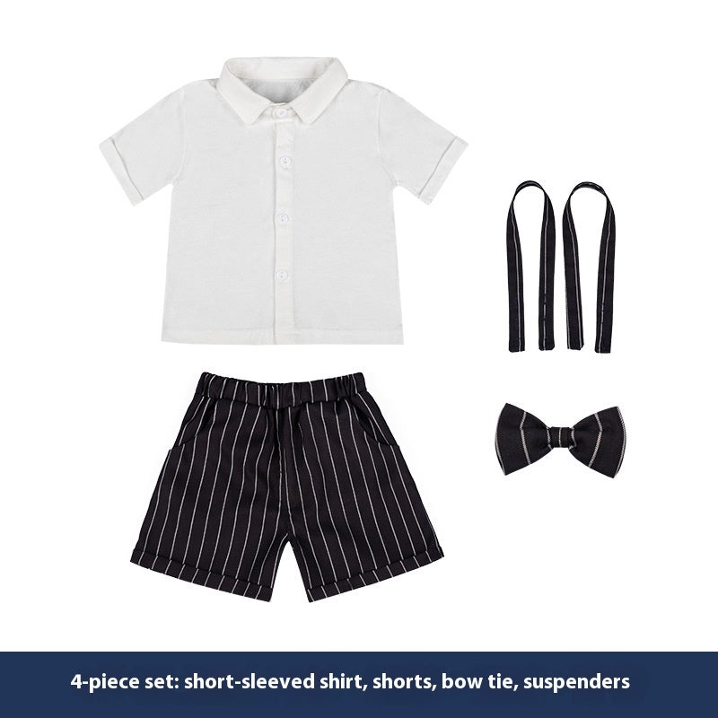 Kindergarten Performance Clothes Boys' Overalls Summer Suit