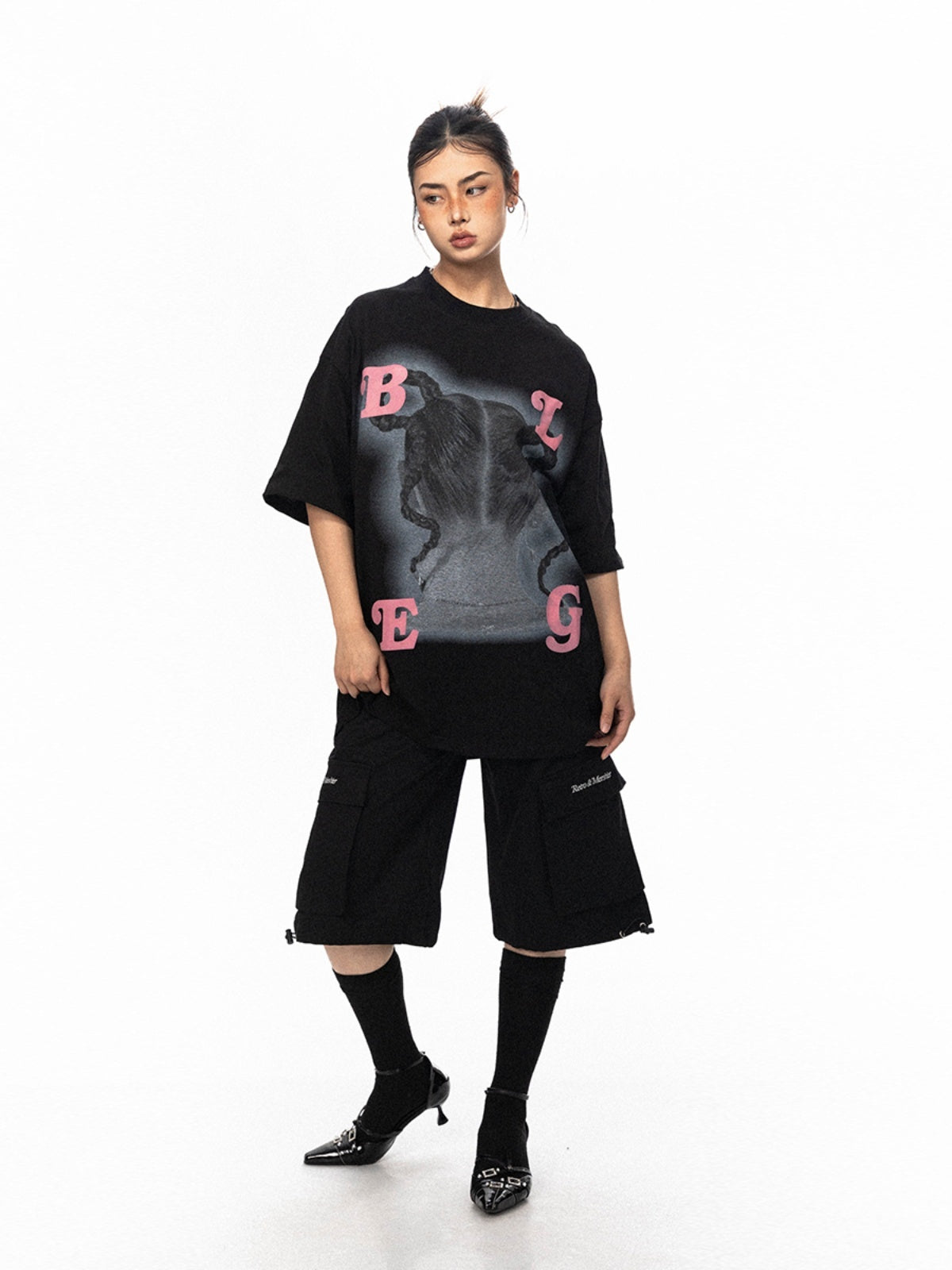 High Street Embroidered Large Workwear With Pocket Shorts