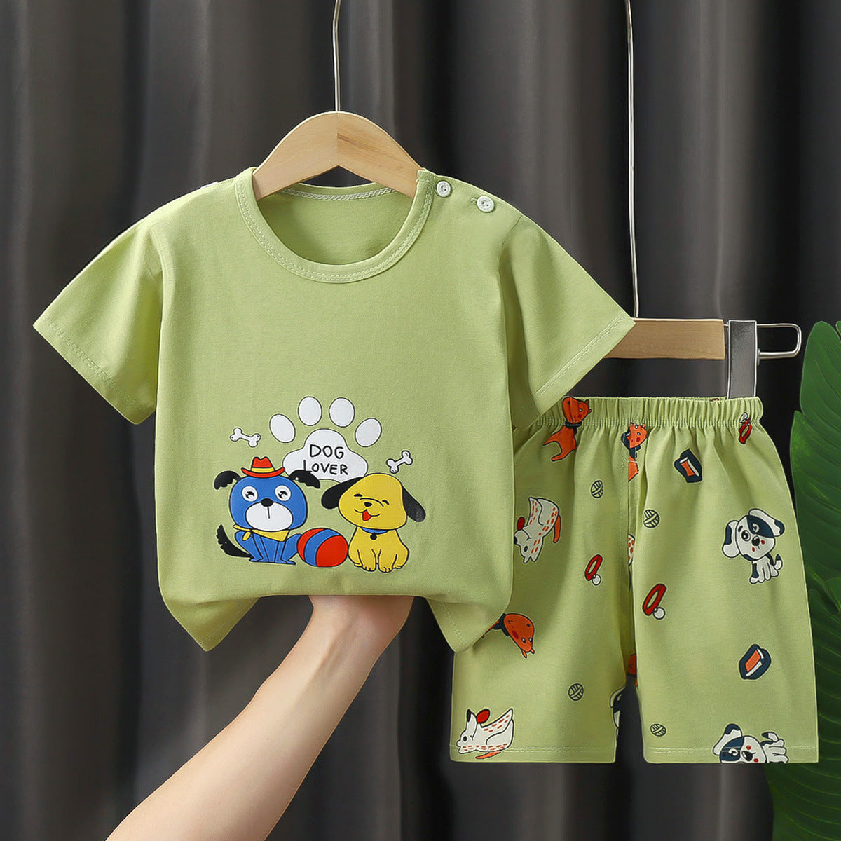 Children's Short-sleeved Shorts Suit T-shirt Cotton Class A Two-piece Set