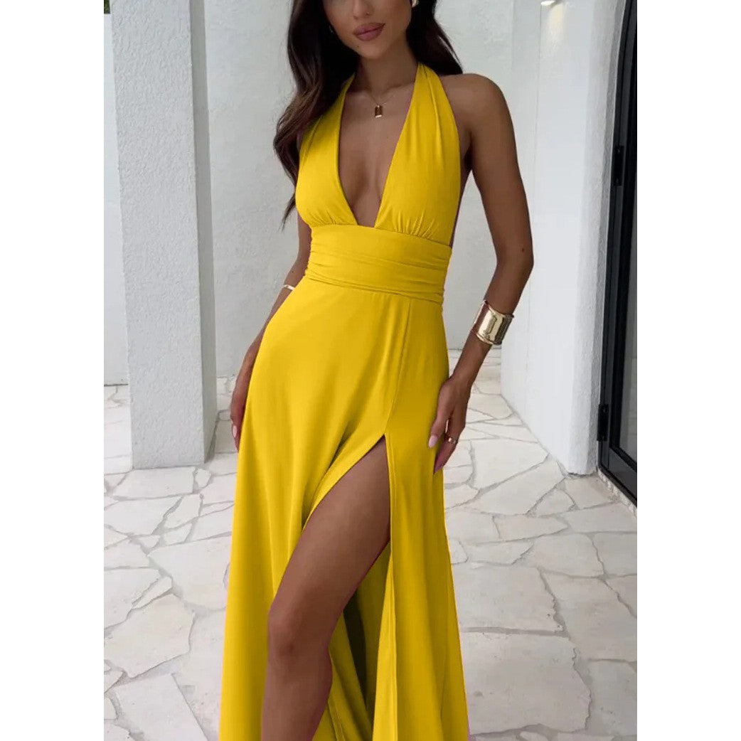 Women's Waist Adjustable Lace-up Dress