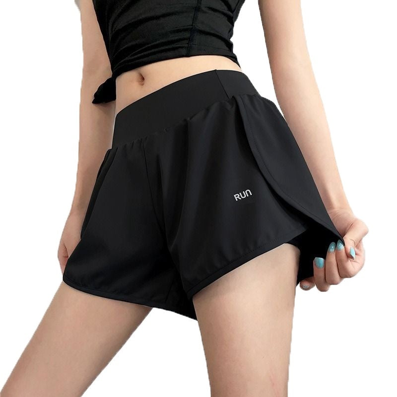 Yoga Clothes Pocket Sports Shorts Women's Quick-drying Fitness