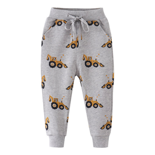 Boys And Girls Middle And Small Children's Cotton Terry Trousers