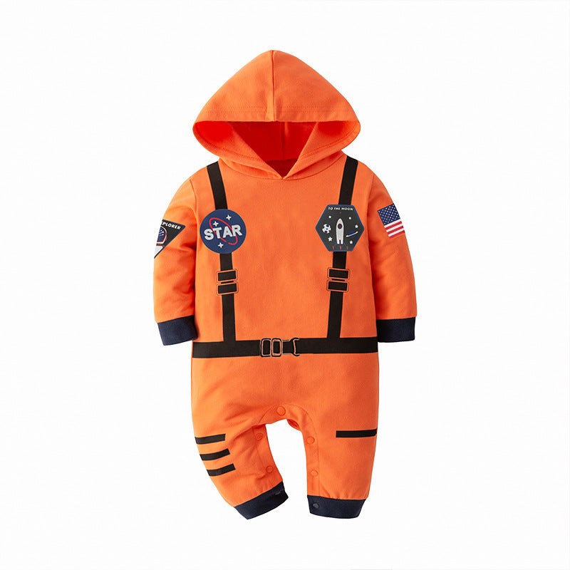 Space Suit Summer Boys' Long-sleeved Jumpsuit Holiday Clothes