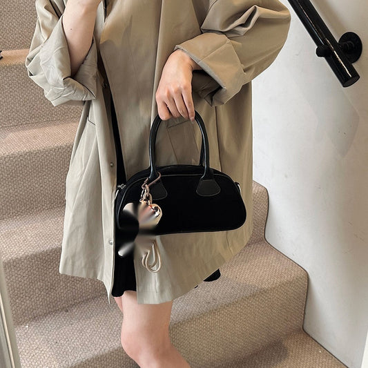 Hand-carrying Retro Frosted Bowling Bag Women