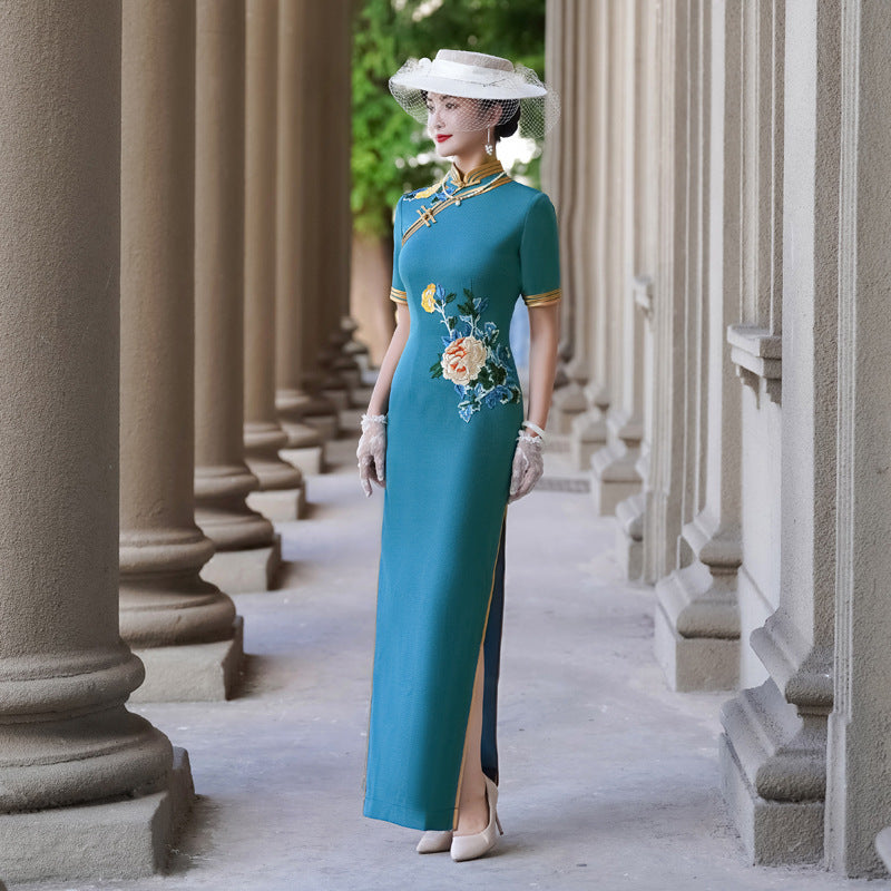 Chinese Retro Improved Cheongsam Lengthened