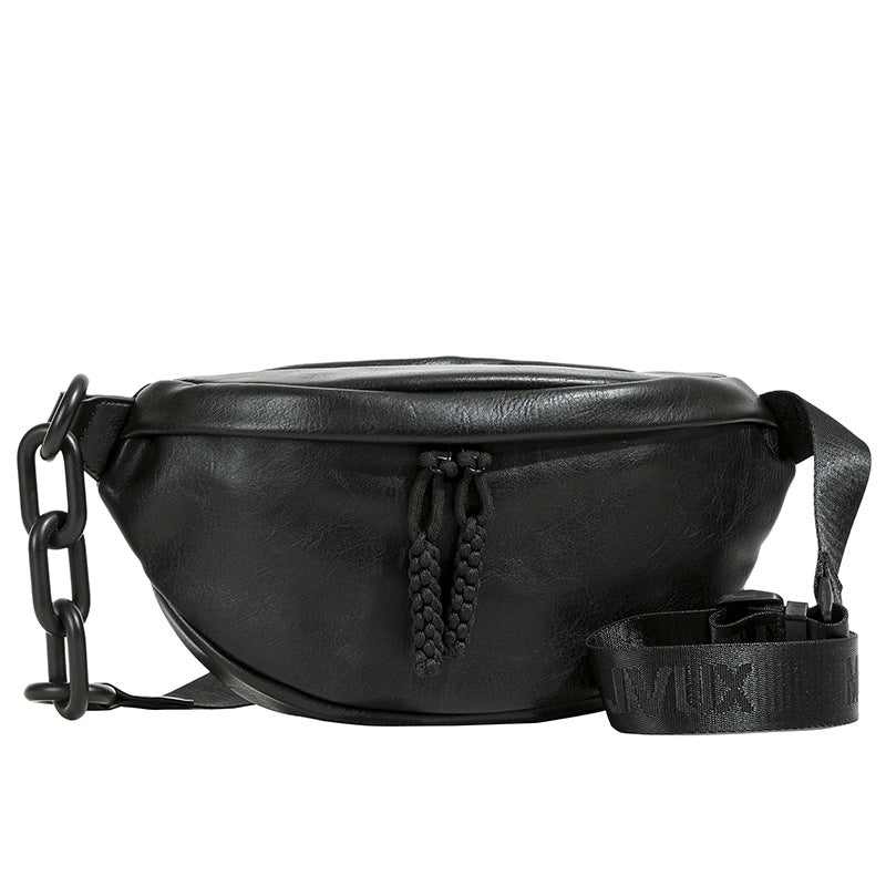 Solid Color PU Personality Daily Casual Pouch Simple