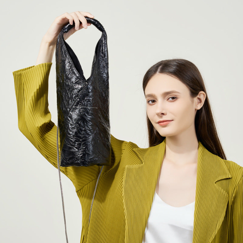 First Layer Leather One-shoulder Lightweight And Large Capacity Women's Bag