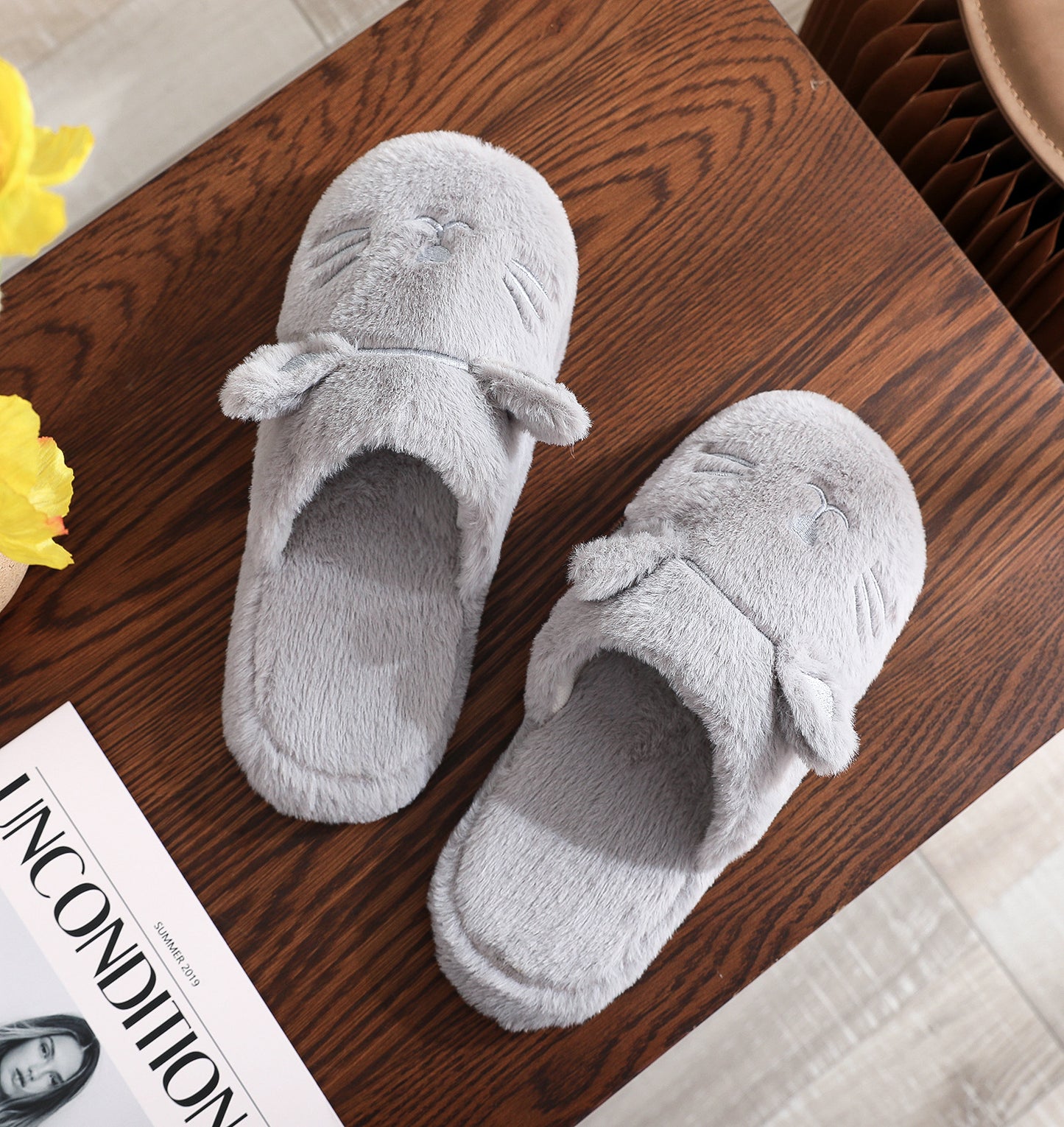 Jacquard Soft Bottom Noiseless Waterproof Bottom Slippers