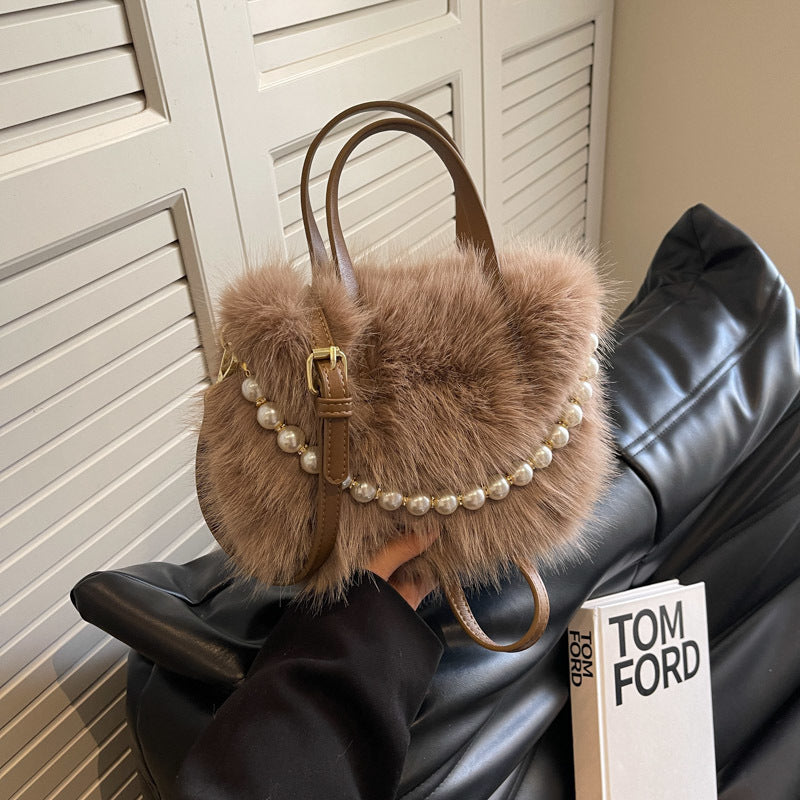 Autumn And Winter New Portable Bucket Bag Personalized Commuter Crossbody