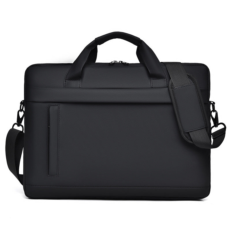 Cross-Border Men's Laptop Briefcase Large Capacity Business Notebook Simple Crossbody Laptop Bag
