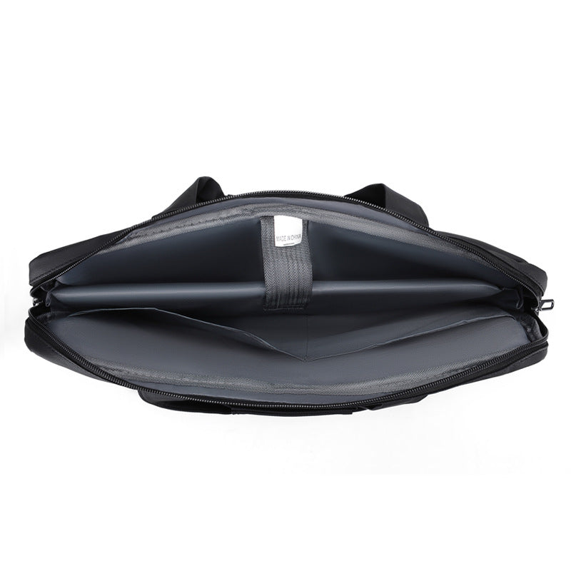 Cross-Border Men's Laptop Briefcase Large Capacity Business Notebook Simple Crossbody Laptop Bag