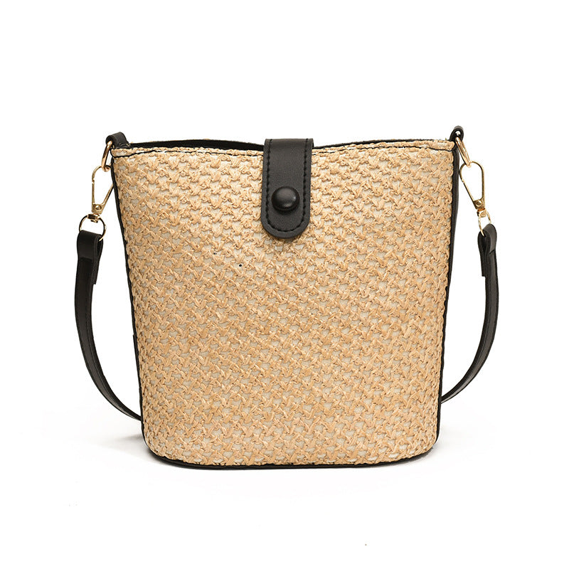 Large Capacity New Color Contrast Patchwork Fashion Messenger Bag For Women