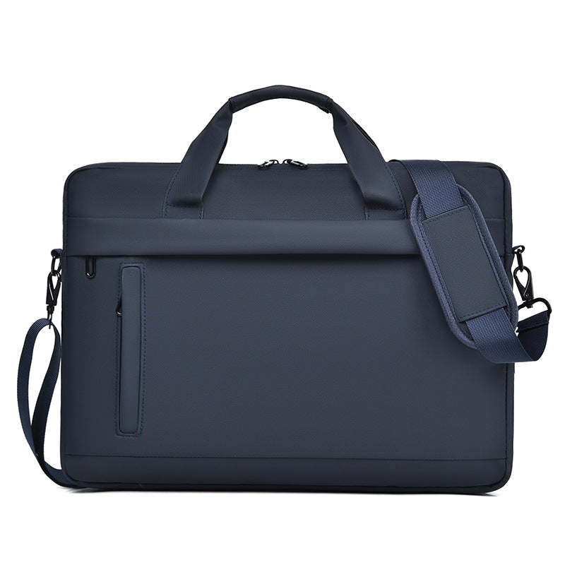 Cross-Border Men's Laptop Briefcase Large Capacity Business Notebook Simple Crossbody Laptop Bag