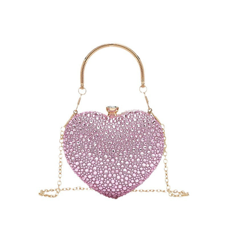 Fashion Chain Diamond-encrusted Shoulder Crossbody Handbag