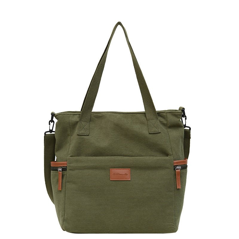 Fashion New Corduroy Tote Bag For Women
