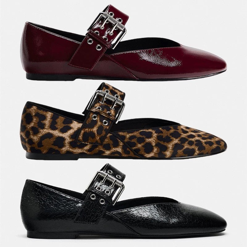 Ballet Slipper Flat Heel Round Toe Pumps Women