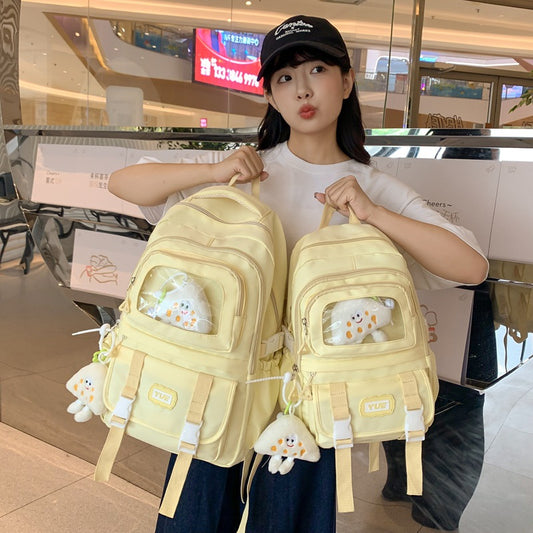 Large Capacity Junior High School Student High School Student Backpack Simple