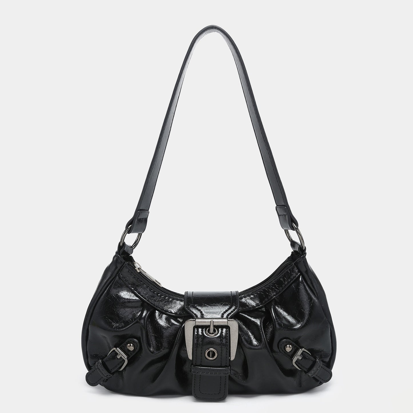 Women's Vintage Vintage Two-tone Leather Shoulder Bag